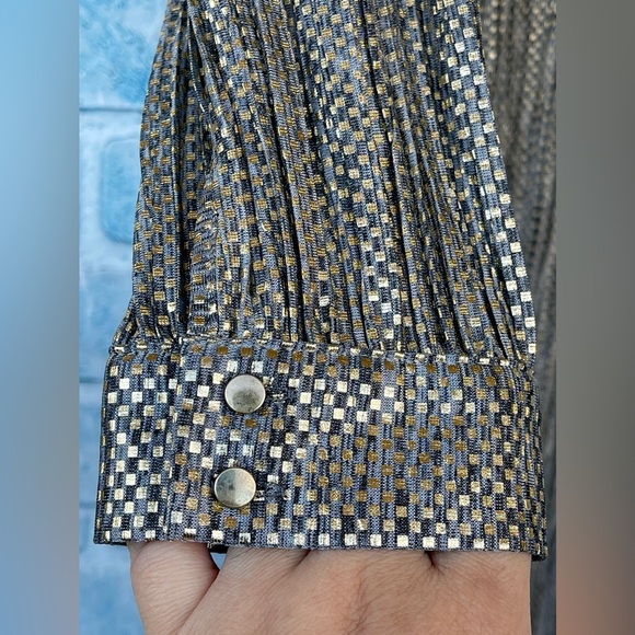 SABINA MUSÁYEV Tied Shimmer Tunic dress size small - Picture 6 of 16